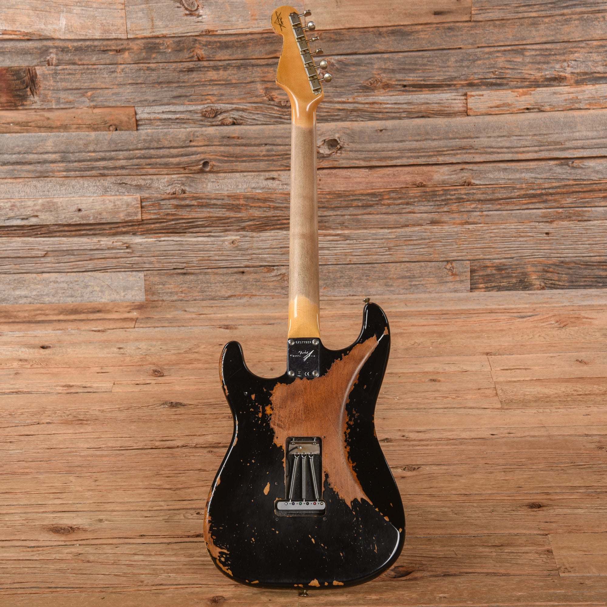 Fender Custom Shop 1960 Stratocaster Heavy Relic Black 2023 Electric Guitars / Solid Body