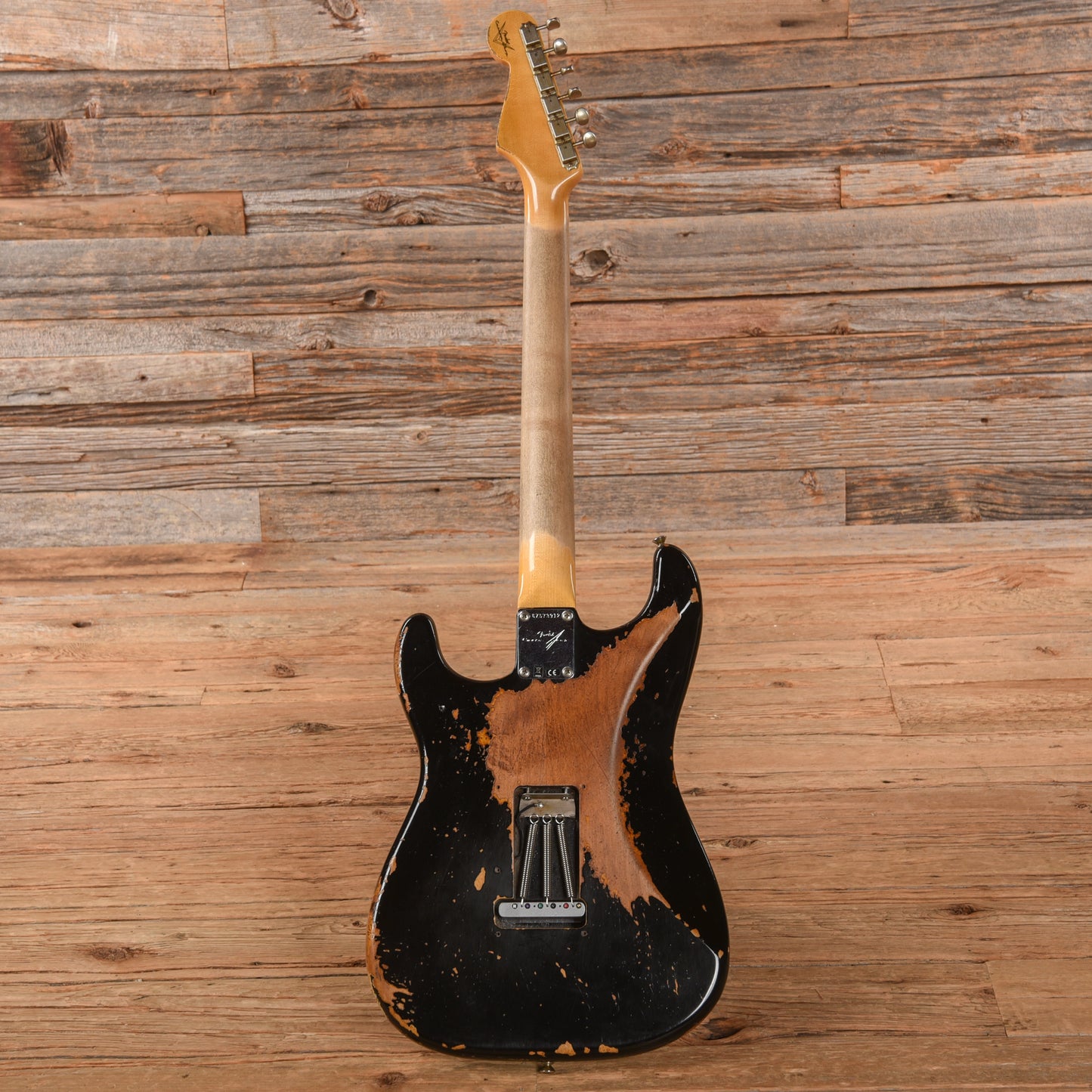 Fender Custom Shop 1960 Stratocaster Heavy Relic Black 2023 Electric Guitars / Solid Body