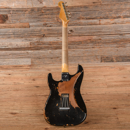 Fender Custom Shop 1960 Stratocaster Heavy Relic Black 2023 Electric Guitars / Solid Body