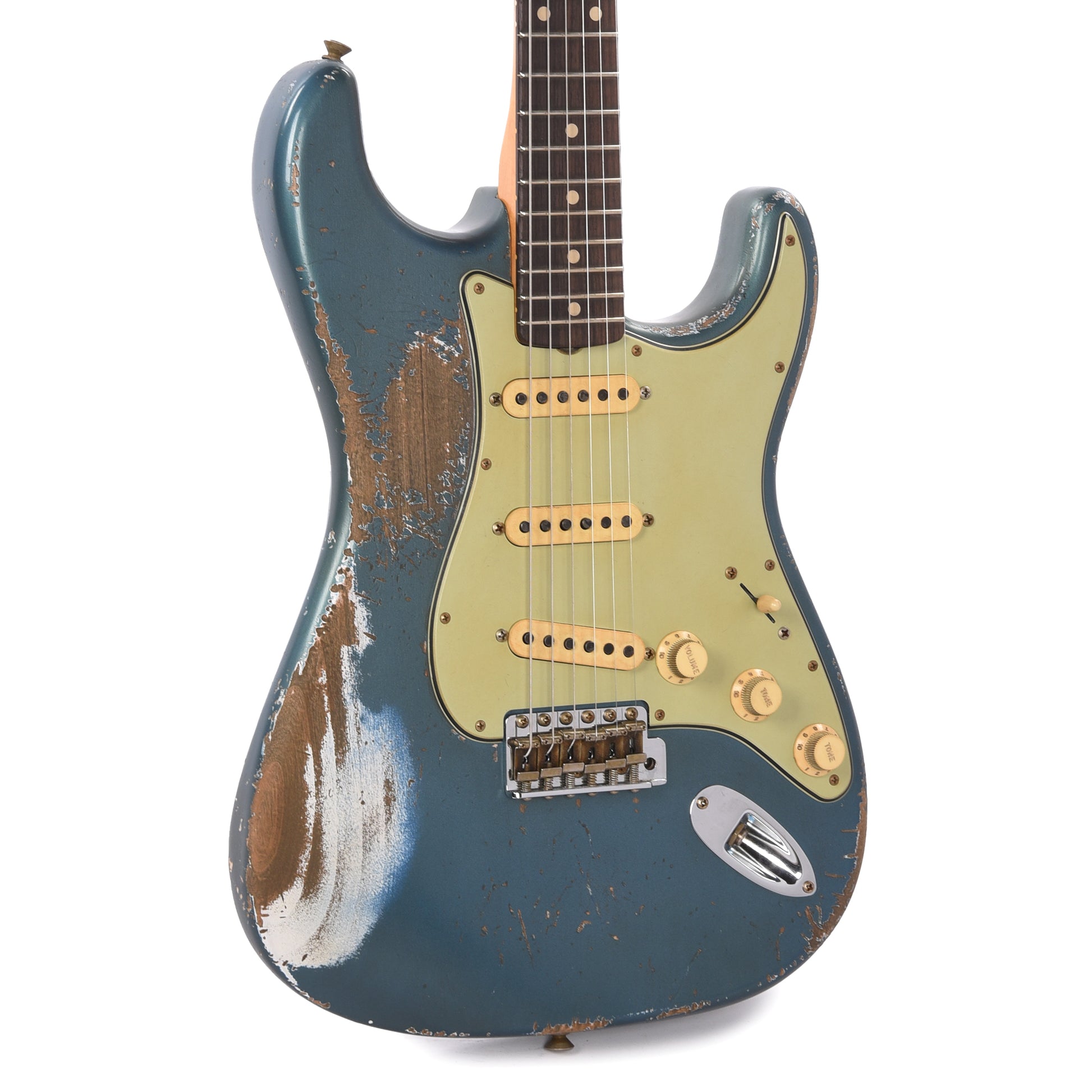 Fender Custom Shop 1960 Stratocaster Heavy Relic Heavy Aged Lake Placid Blue Master Built by Jason Smith Electric Guitars / Solid Body