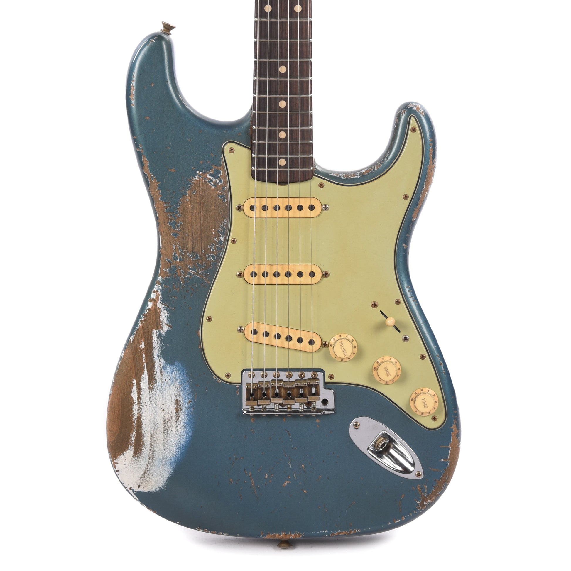 Fender Custom Shop 1960 Stratocaster Heavy Relic Heavy Aged Lake Placid Blue Master Built by Jason Smith Electric Guitars / Solid Body
