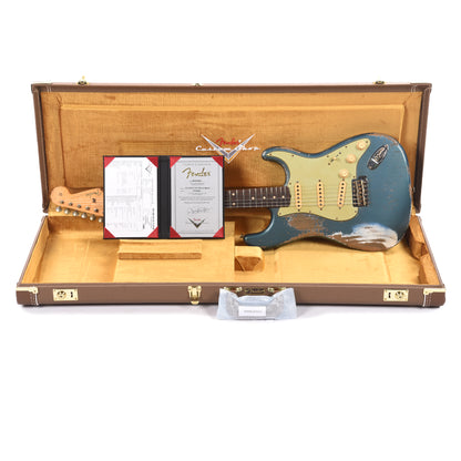 Fender Custom Shop 1960 Stratocaster Heavy Relic Heavy Aged Lake Placid Blue Master Built by Jason Smith Electric Guitars / Solid Body