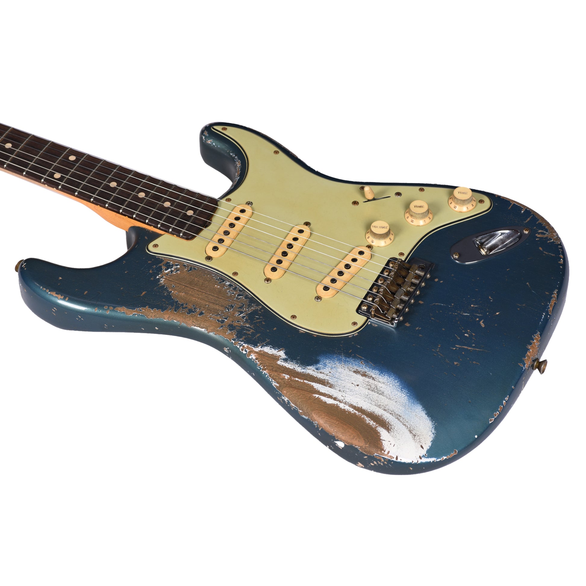 Fender Custom Shop 1960 Stratocaster Heavy Relic Heavy Aged Lake Placid Blue Master Built by Jason Smith Electric Guitars / Solid Body