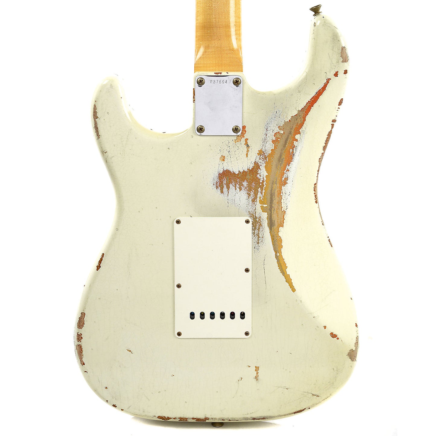 Fender Custom Shop 1960 Stratocaster Heavy Relic RW Olympic White Over 3 Tone Sunburst Master Built by Dennis Galuszka Electric Guitars / Solid Body
