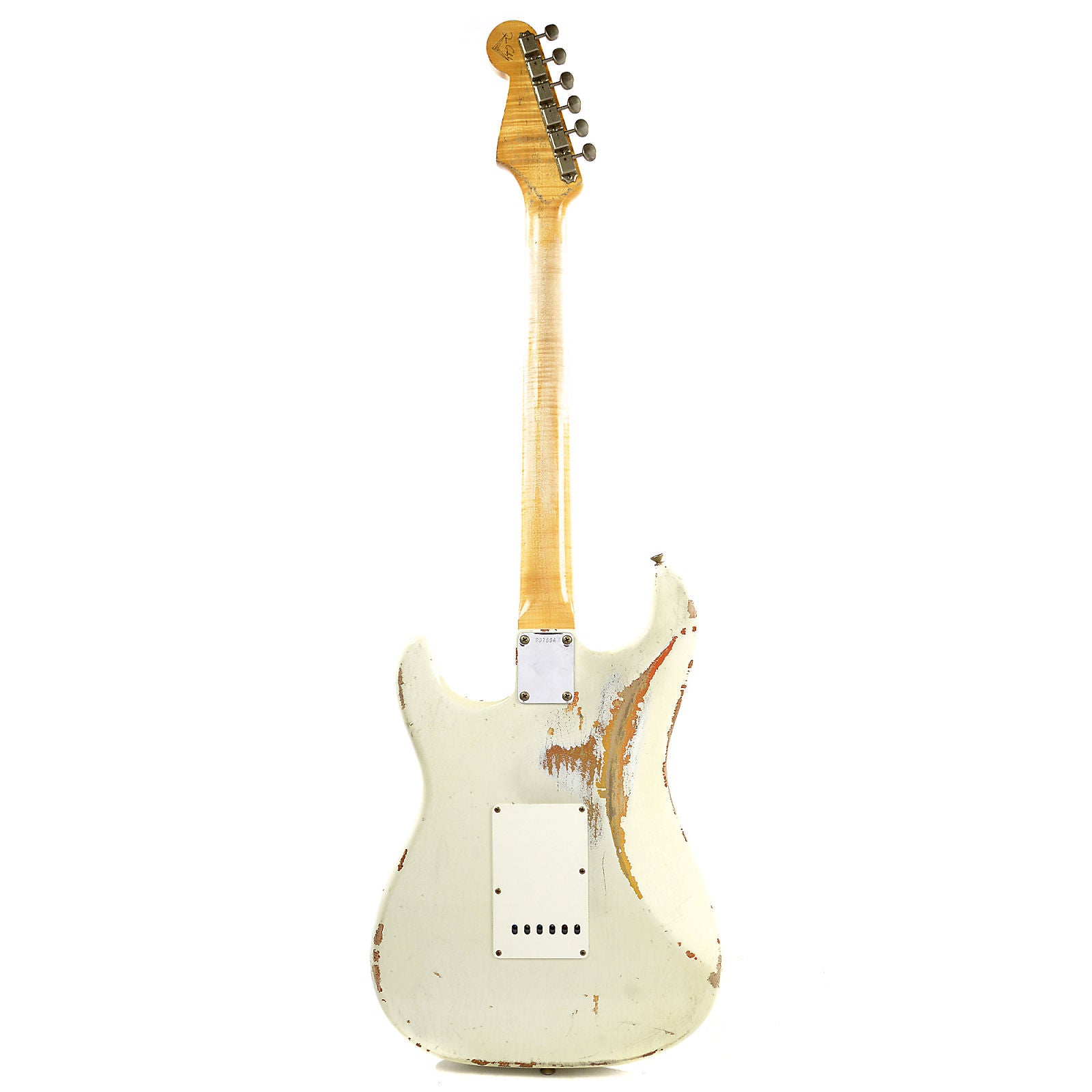 Fender Custom Shop 1960 Stratocaster Heavy Relic RW Olympic White Over 3 Tone Sunburst Master Built by Dennis Galuszka Electric Guitars / Solid Body