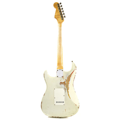 Fender Custom Shop 1960 Stratocaster Heavy Relic RW Olympic White Over 3 Tone Sunburst Master Built by Dennis Galuszka Electric Guitars / Solid Body