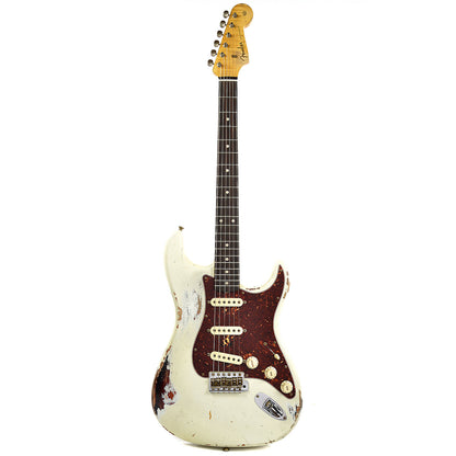 Fender Custom Shop 1960 Stratocaster Heavy Relic RW Olympic White Over 3 Tone Sunburst Master Built by Dennis Galuszka Electric Guitars / Solid Body