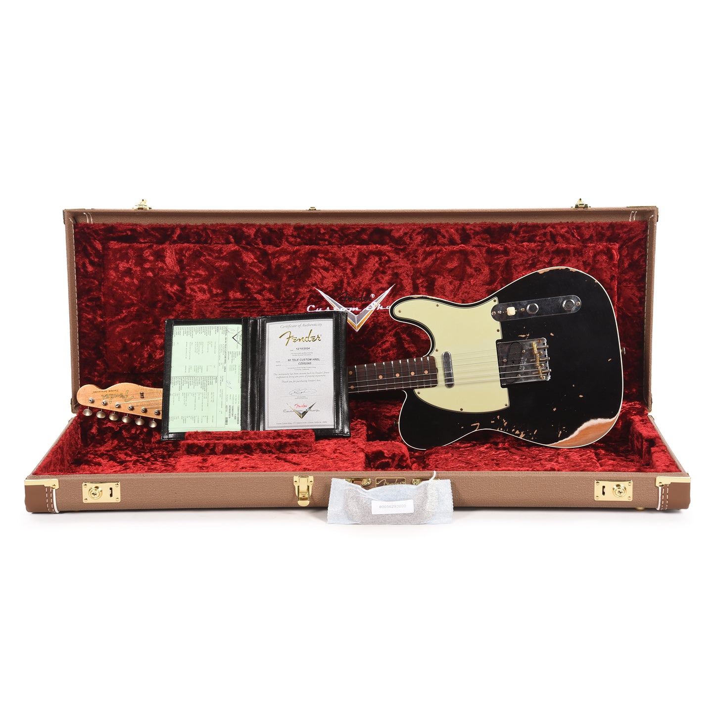 Fender Custom Shop 1960 Telecaster Custom Heavy Relic Aged Black Electric Guitars / Solid Body