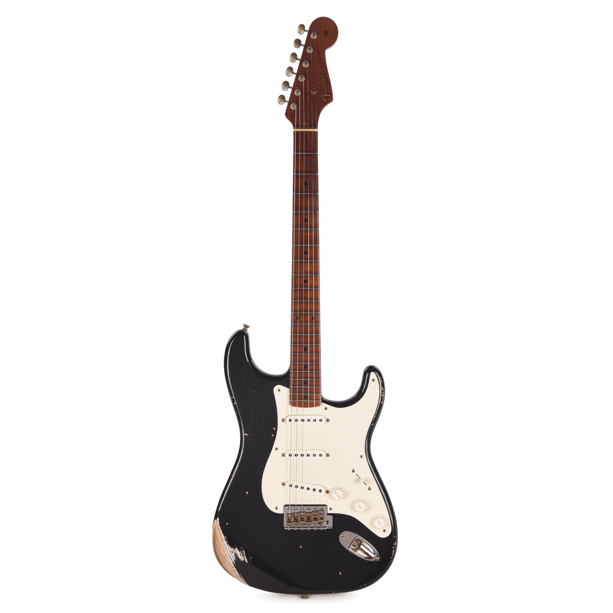 Fender Custom Shop 1960s Dual Mag II Stratocaster Relic Black w/Roasted Maple Neck & Lightweight Ash Body Electric Guitars / Solid Body