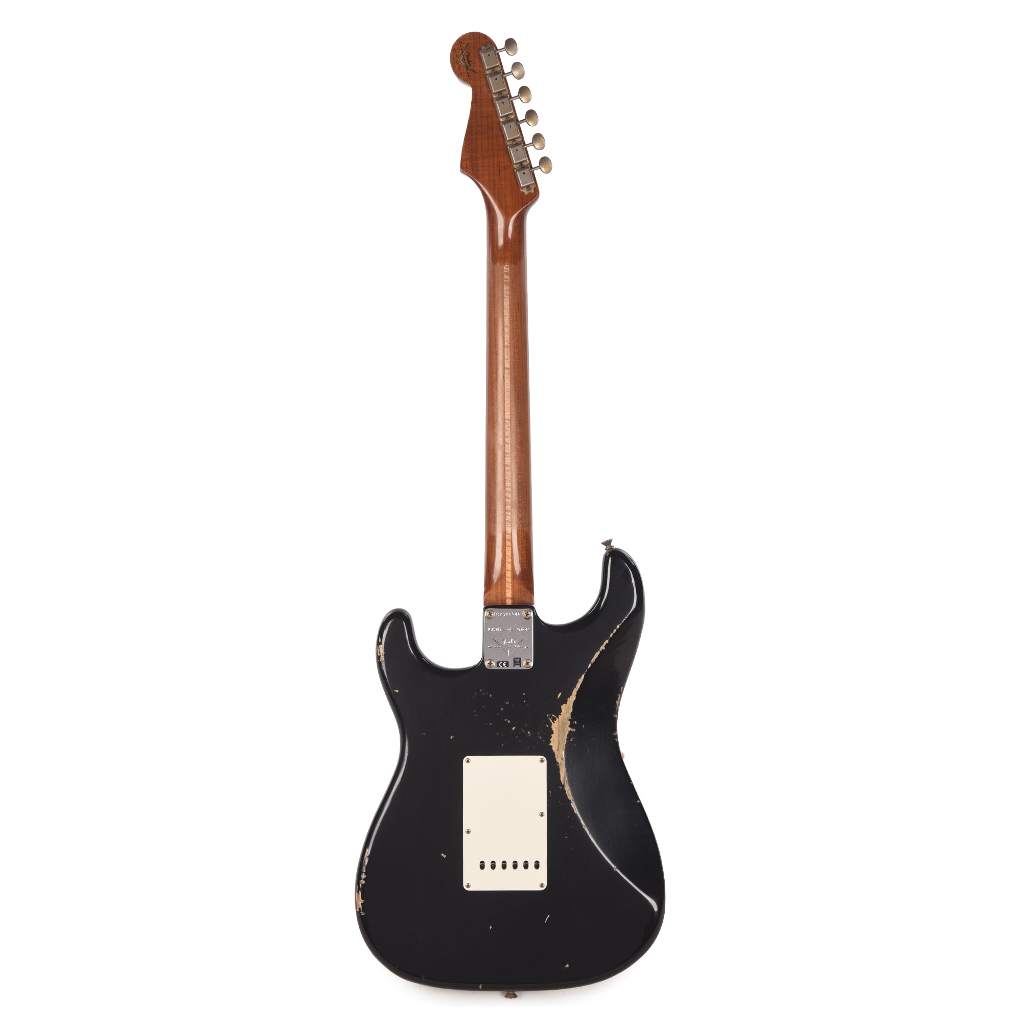 Fender Custom Shop 1960s Dual Mag II Stratocaster Relic Black w/Roasted Maple Neck & Lightweight Ash Body Electric Guitars / Solid Body