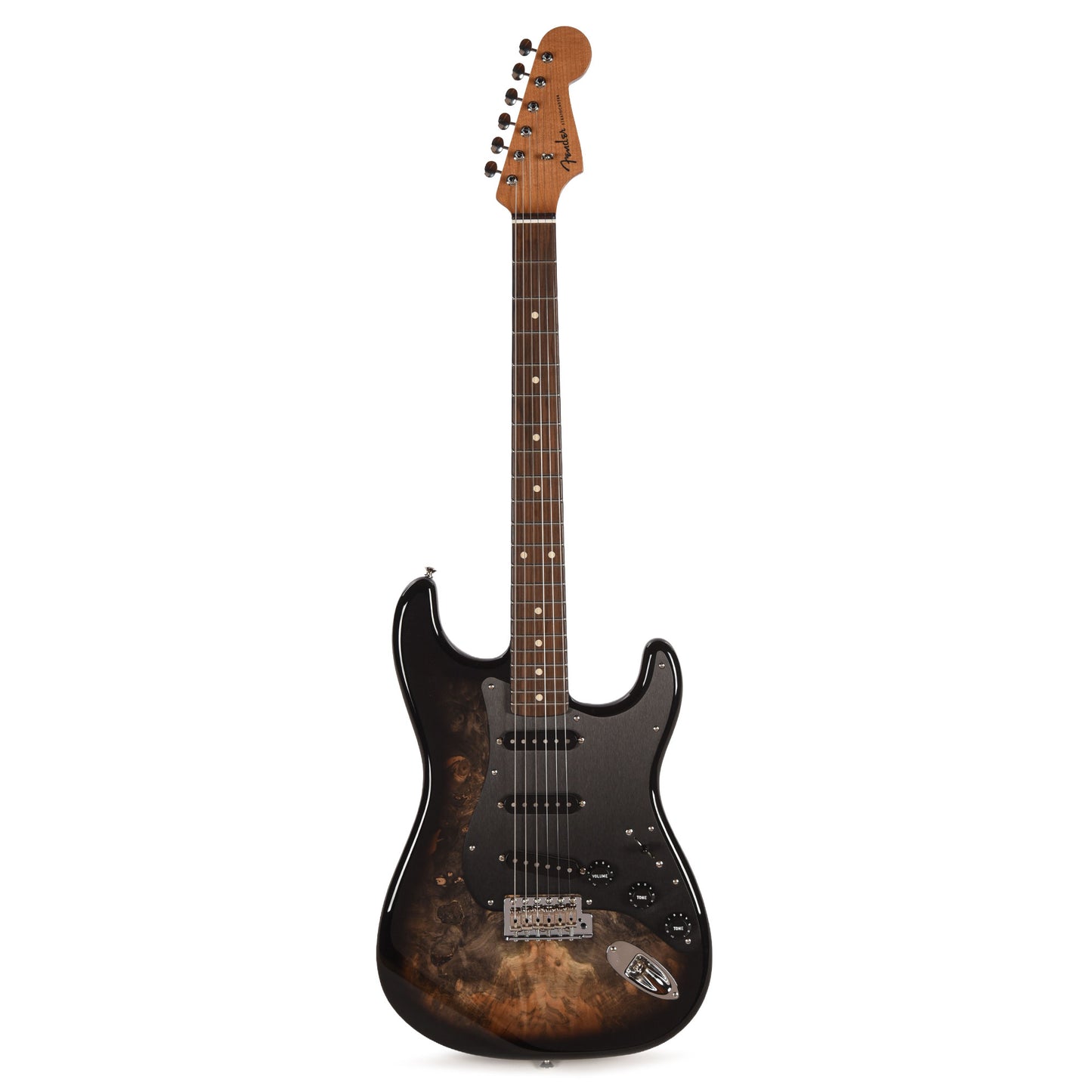 Fender Custom Shop 1960s Stratocaster Buckeye Burl Top Light Transparent Ebony Burst NOS Brazilian Rosewood Fingerboard Master Built by Dennis Galuszka w/Josefina Hand Wound Pickups Electric Guitars / Solid Body