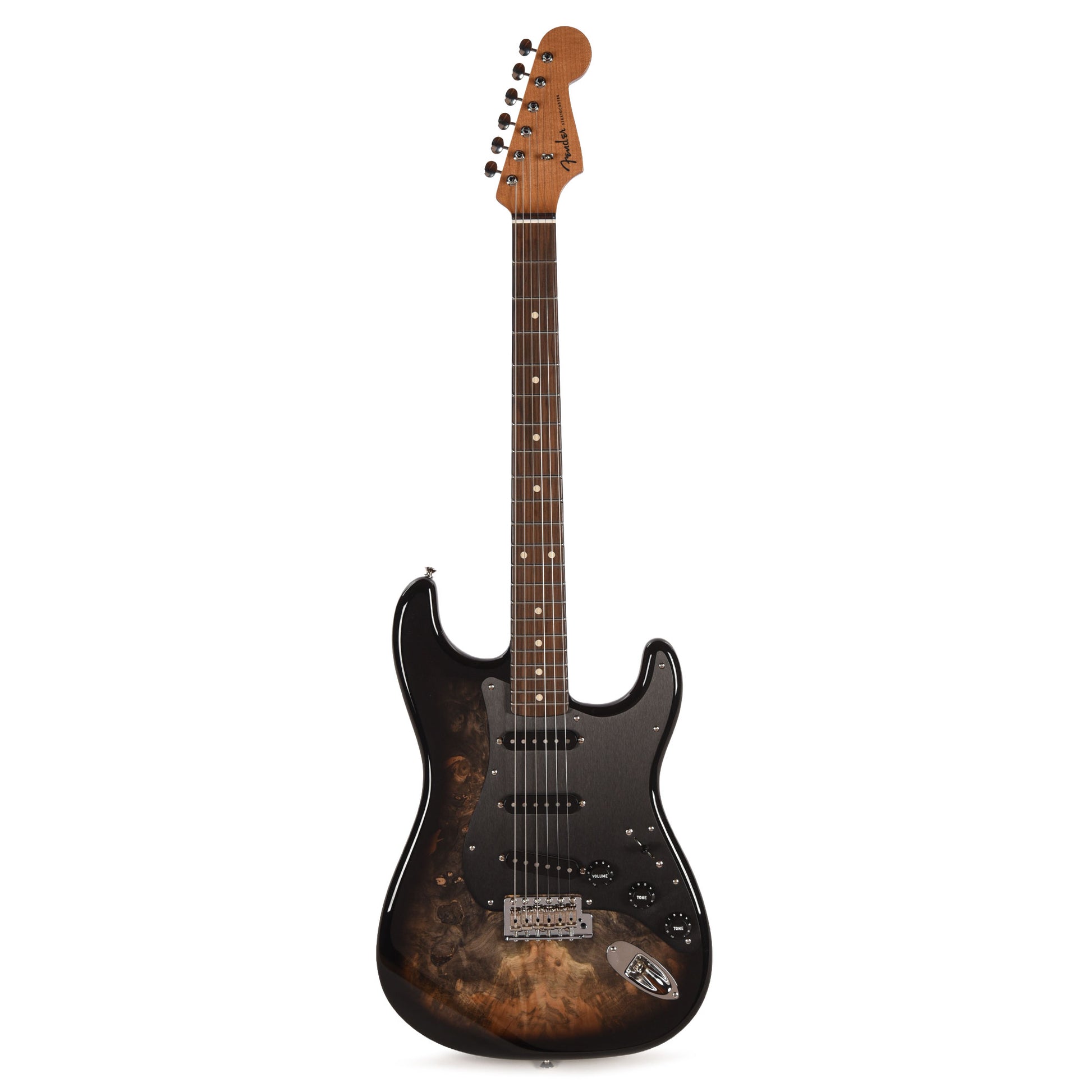 Fender Custom Shop 1960s Stratocaster Buckeye Burl Top Light Transparent Ebony Burst NOS Brazilian Rosewood Fingerboard Master Built by Dennis Galuszka w/Josefina Hand Wound Pickups Electric Guitars / Solid Body