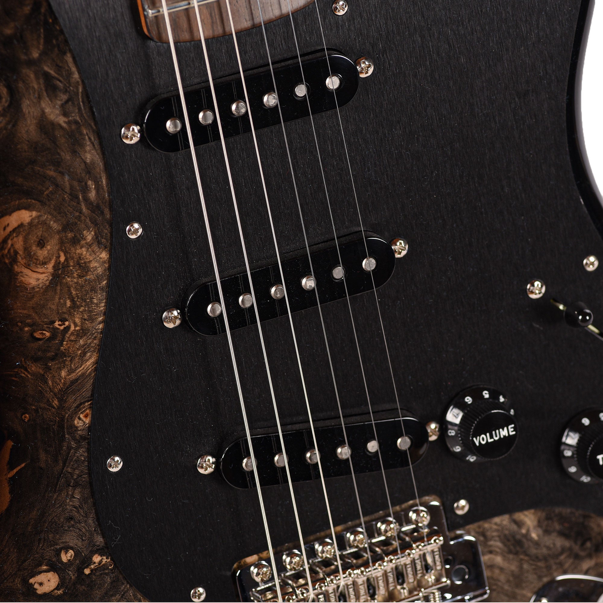 Fender Custom Shop 1960s Stratocaster Buckeye Burl Top Light Transparent Ebony Burst NOS Brazilian Rosewood Fingerboard Master Built by Dennis Galuszka w/Josefina Hand Wound Pickups Electric Guitars / Solid Body