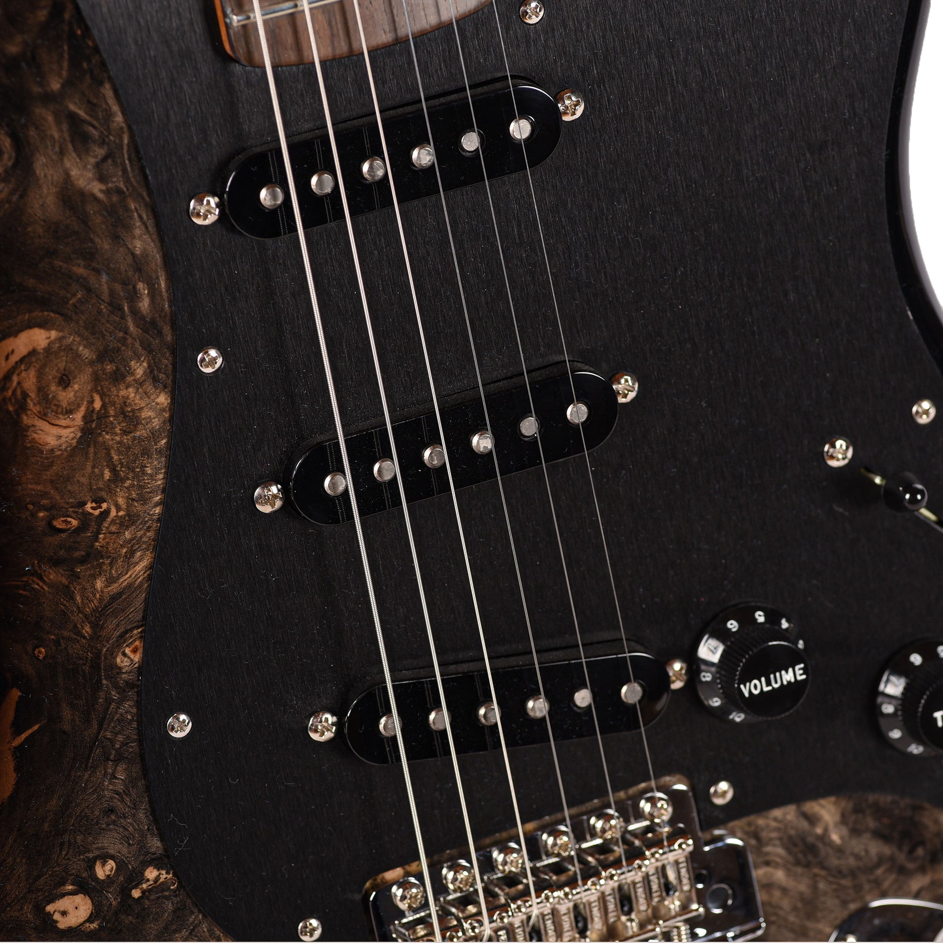 Fender Custom Shop 1960s Stratocaster Buckeye Burl Top Light Transparent Ebony Burst NOS Brazilian Rosewood Fingerboard Master Built by Dennis Galuszka w/Josefina Hand Wound Pickups Electric Guitars / Solid Body