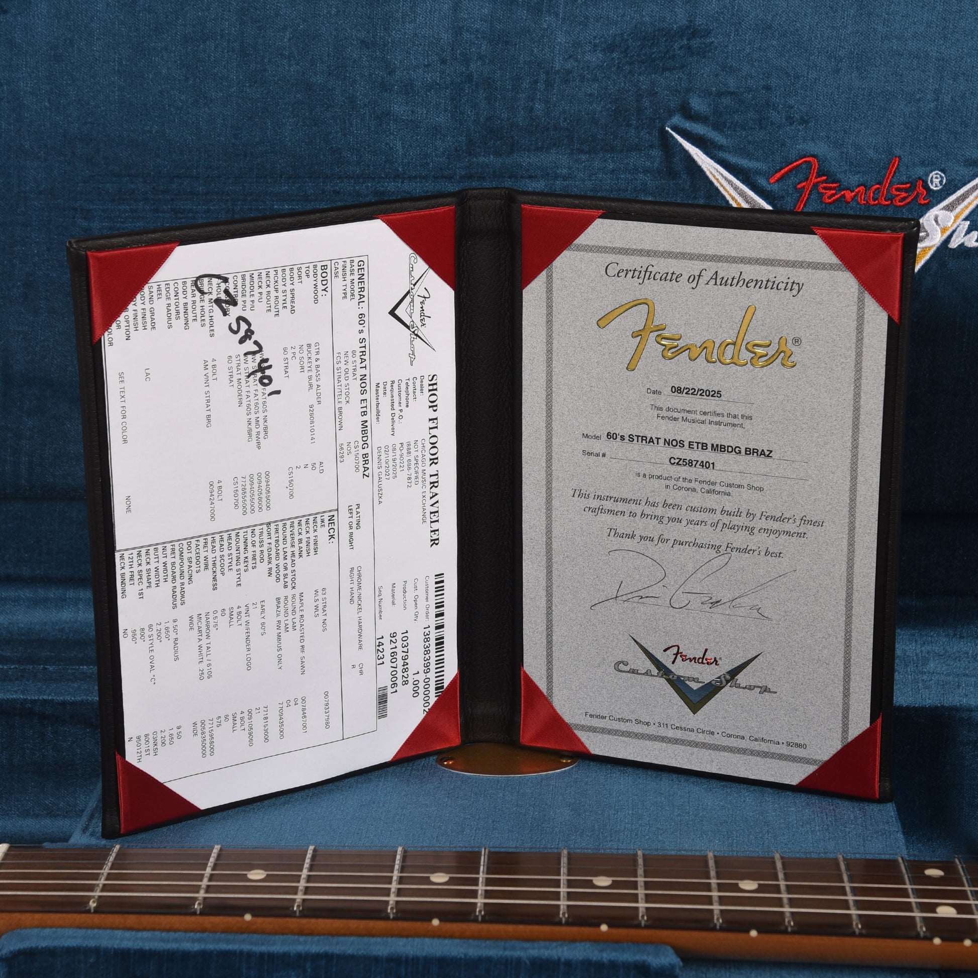 Fender Custom Shop 1960s Stratocaster Buckeye Burl Top Light Transparent Ebony Burst NOS Brazilian Rosewood Fingerboard Master Built by Dennis Galuszka w/Josefina Hand Wound Pickups Electric Guitars / Solid Body