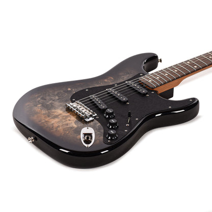Fender Custom Shop 1960s Stratocaster Buckeye Burl Top Light Transparent Ebony Burst NOS Brazilian Rosewood Fingerboard Master Built by Dennis Galuszka w/Josefina Hand Wound Pickups Electric Guitars / Solid Body