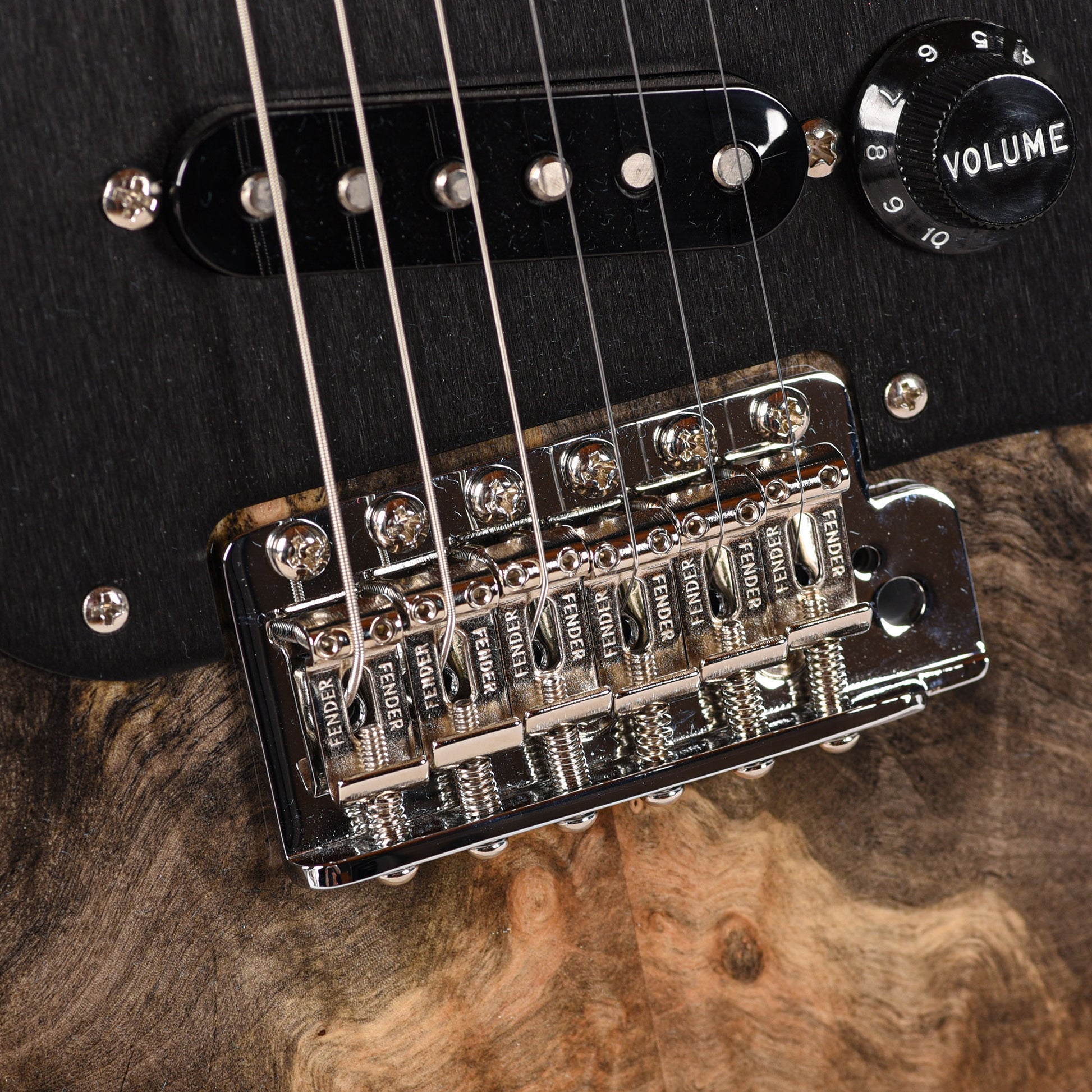Fender Custom Shop 1960s Stratocaster Buckeye Burl Top Light Transparent Ebony Burst NOS Brazilian Rosewood Fingerboard Master Built by Dennis Galuszka w/Josefina Hand Wound Pickups Electric Guitars / Solid Body