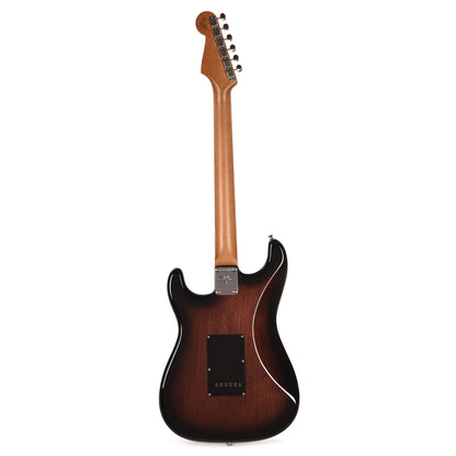 Fender Custom Shop 1960s Stratocaster Buckeye Burl Top Light Transparent Ebony Burst NOS Brazilian Rosewood Fingerboard Master Built by Dennis Galuszka w/Josefina Hand Wound Pickups Electric Guitars / Solid Body