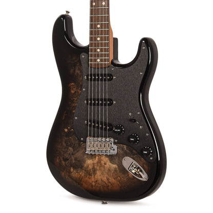 Fender Custom Shop 1960s Stratocaster Buckeye Burl Top Light Transparent Ebony Burst NOS Brazilian Rosewood Fingerboard Master Built by Dennis Galuszka w/Josefina Hand Wound Pickups Electric Guitars / Solid Body