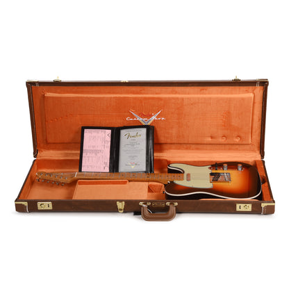 Fender Custom Shop 1961 Custom Telecaster NOS Wide Fade Chocolate 3-Color Sunburst Electric Guitars / Solid Body