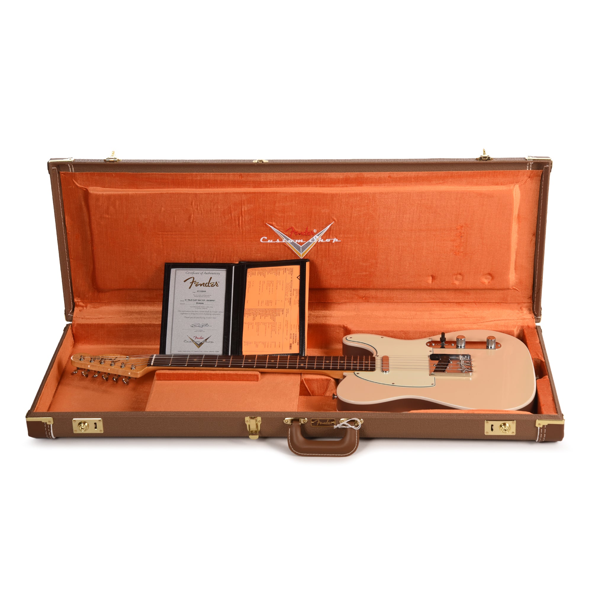 Fender Custom Shop 1961 Custom Telecaster Time Capsule Faded/Aged Desert Sand w/Shoreline Gold Side Electric Guitars / Solid Body
