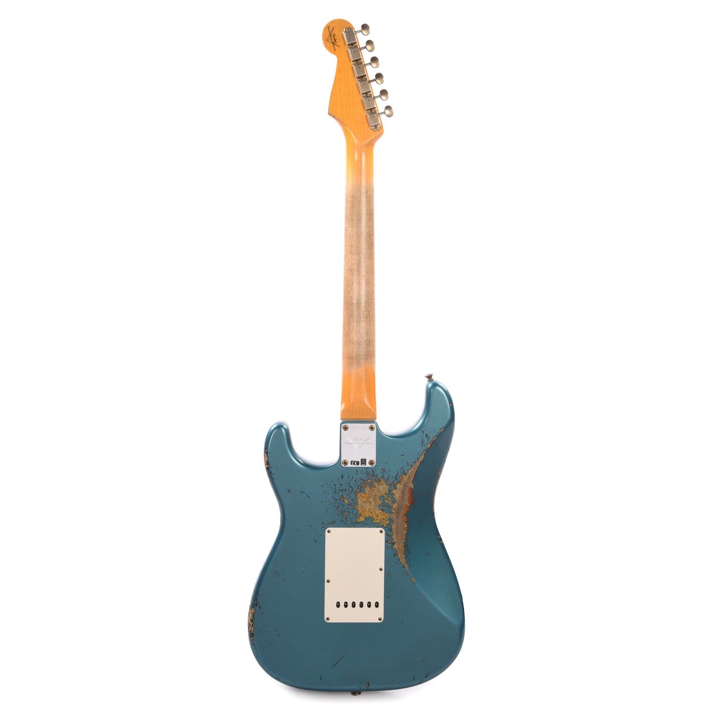 Fender Custom Shop 1961 Stratocaster Heavy Relic Aged Ocean Turquoise Over 3-Color Sunburst Electric Guitars / Solid Body