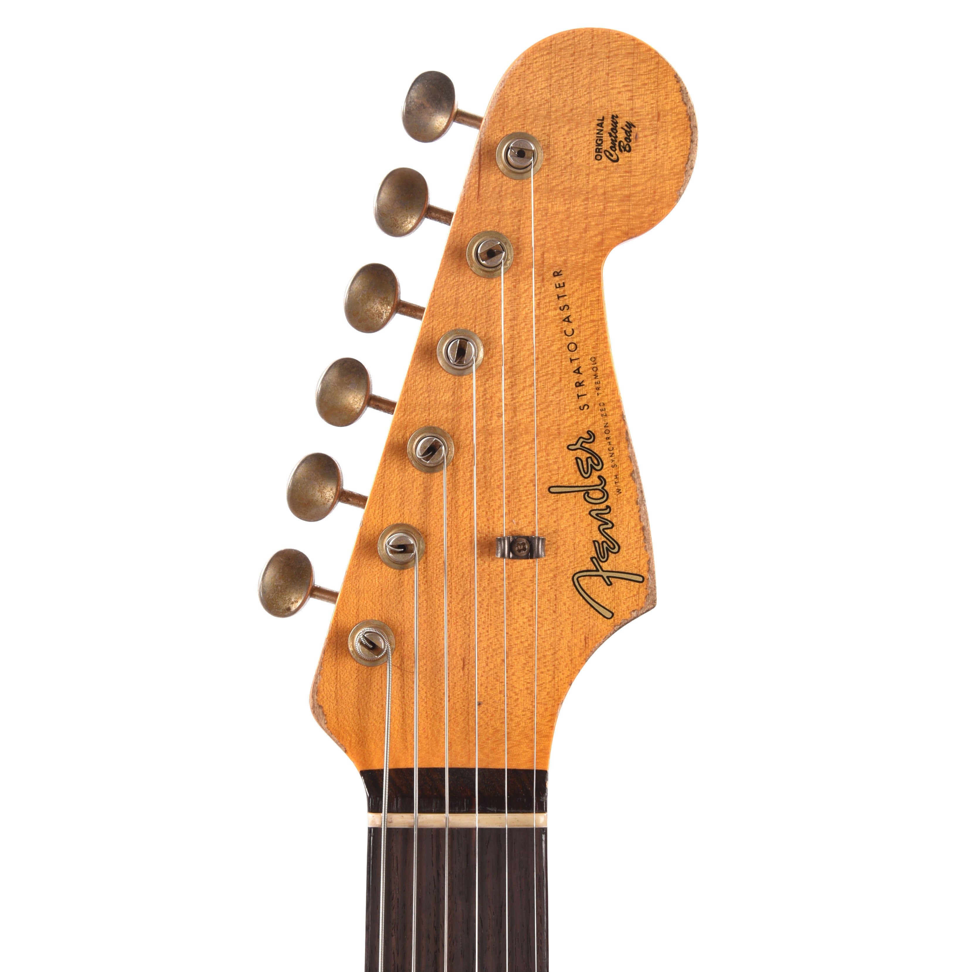 Fender Custom Shop 1961 Stratocaster Heavy Relic Aged Ocean Turquoise Over 3-Color Sunburst Electric Guitars / Solid Body