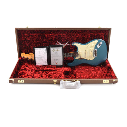 Fender Custom Shop 1961 Stratocaster Heavy Relic Aged Ocean Turquoise Over 3-Color Sunburst Electric Guitars / Solid Body