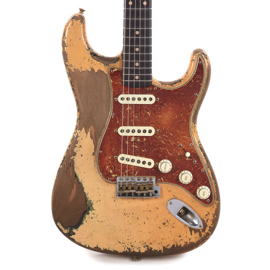 Fender Custom Shop 1961 Stratocaster Heavy Relic Desert Sand over Olive Drab over Black Master Built by Dale Wilson Electric Guitars / Solid Body