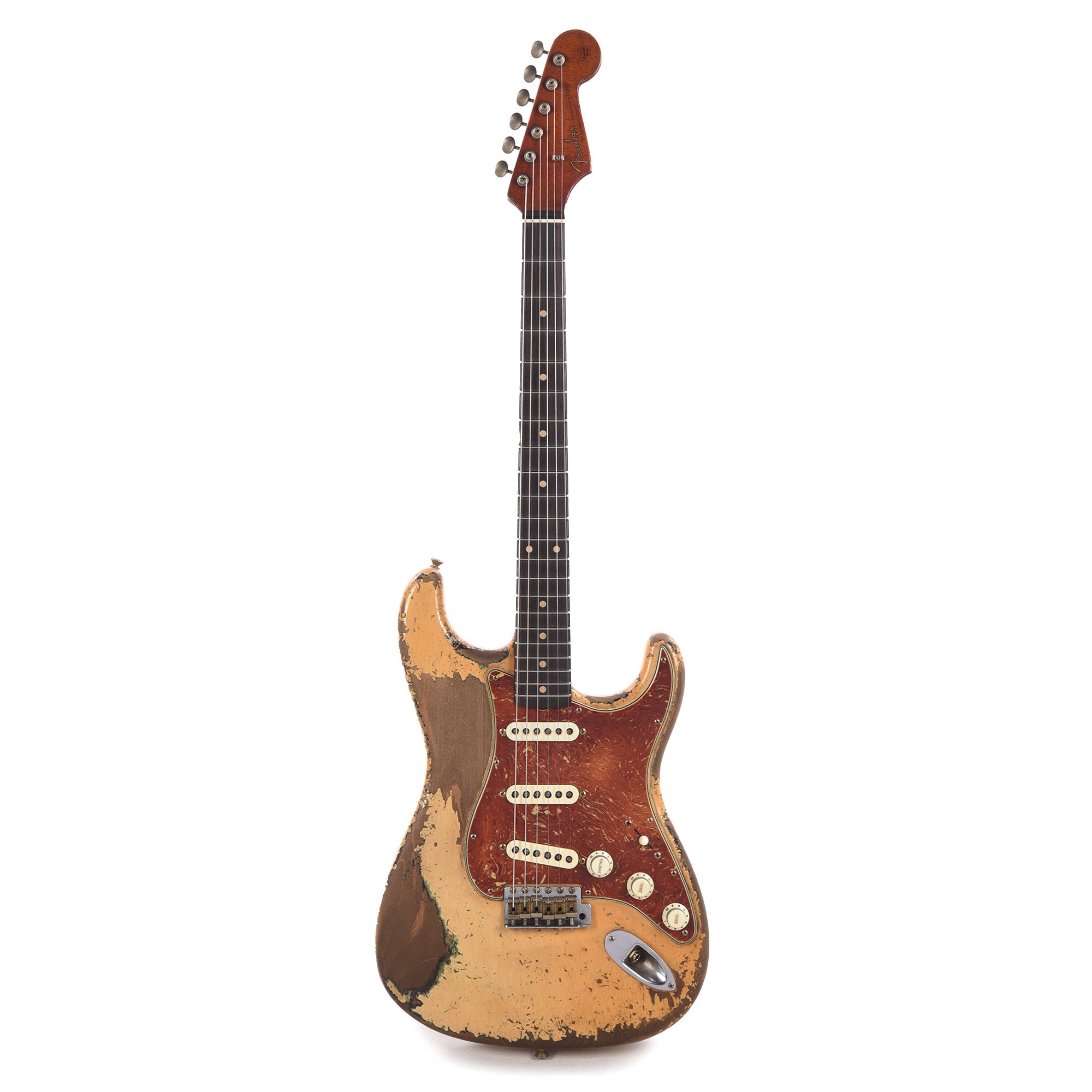 Fender Custom Shop 1961 Stratocaster Heavy Relic Desert Sand over Olive Drab over Black Master Built by Dale Wilson Electric Guitars / Solid Body