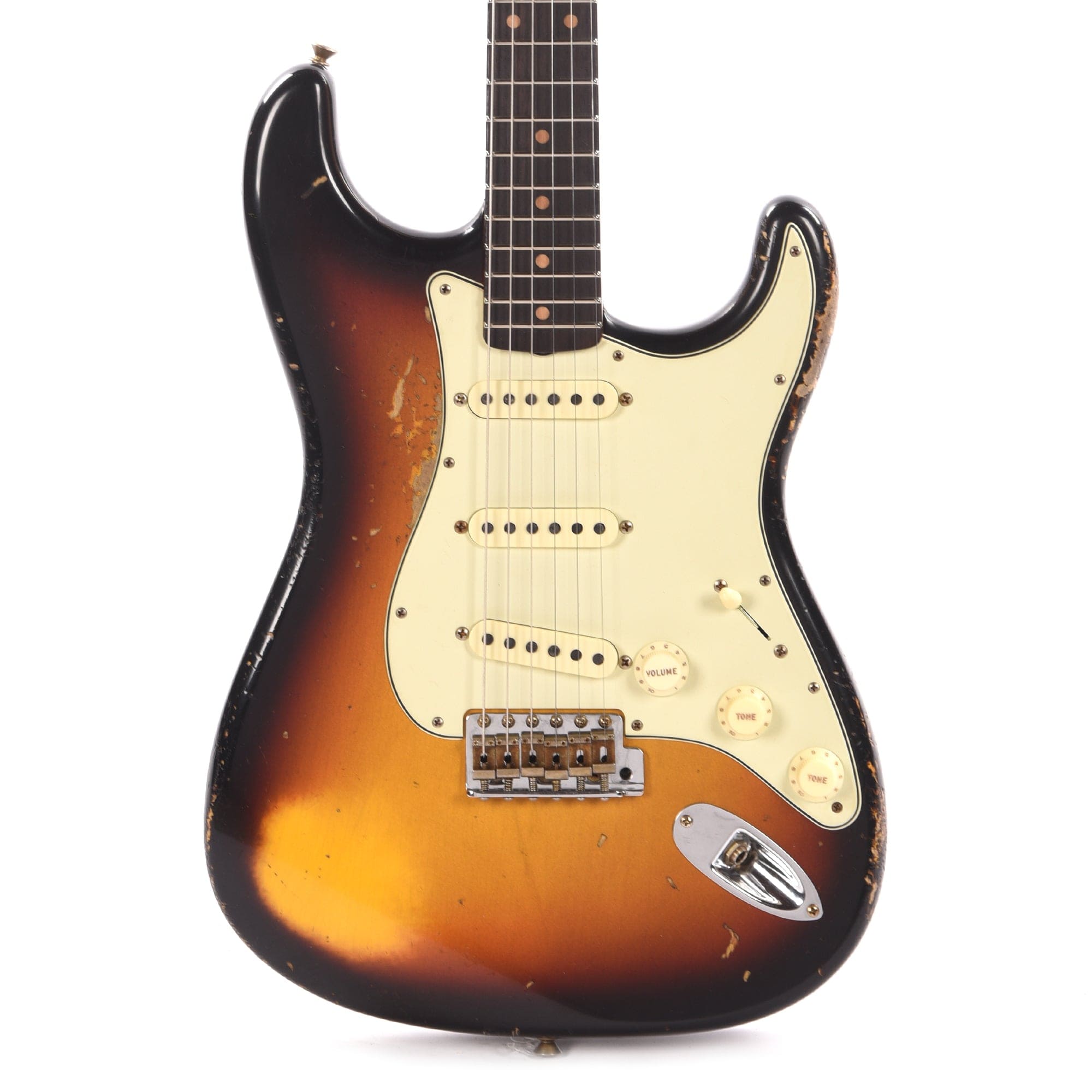 Fender Custom Shop 1961 Stratocaster Heavy Relic Super Faded Aged 3-Color Sunburst Electric Guitars / Solid Body