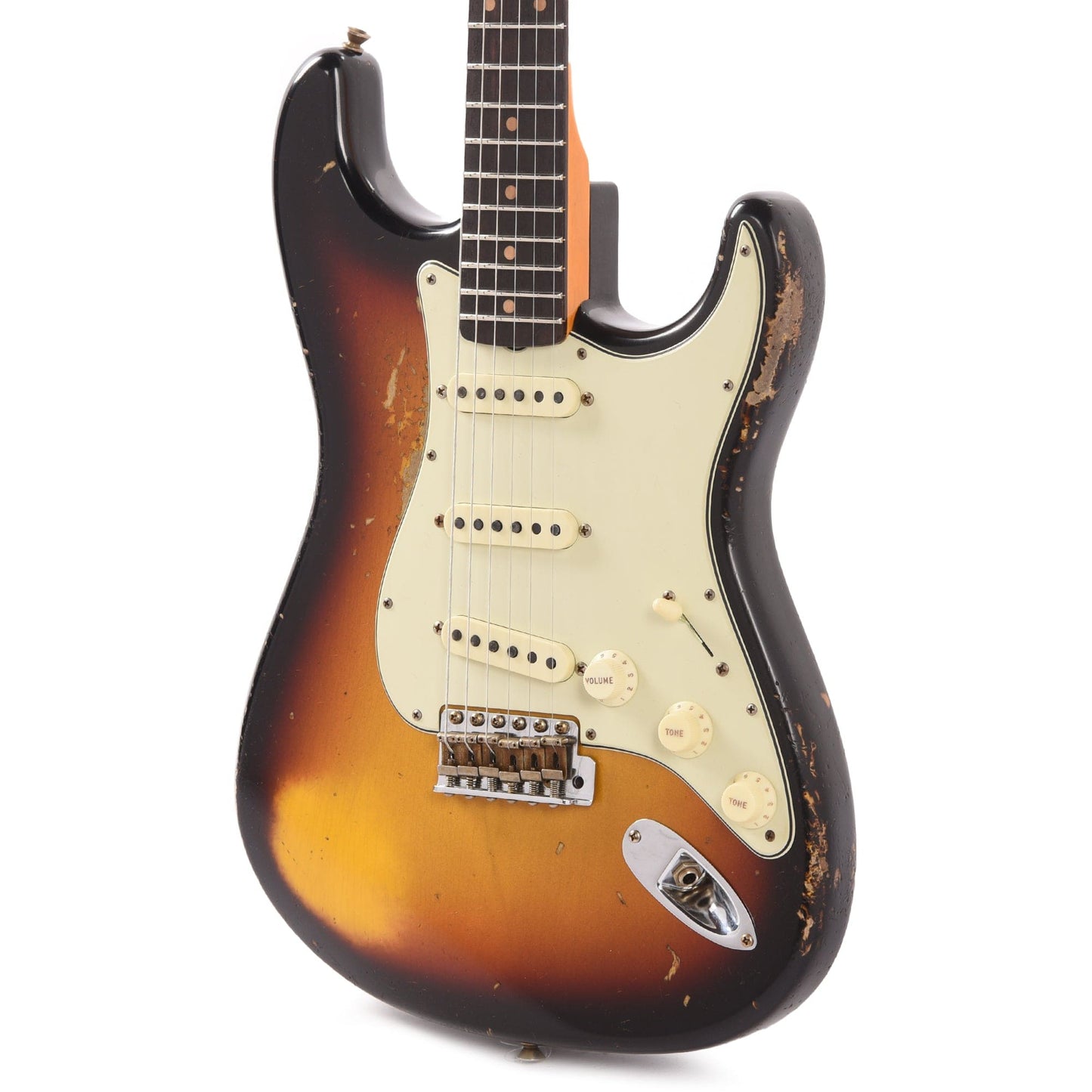 Fender Custom Shop 1961 Stratocaster Heavy Relic Super Faded Aged 3-Color Sunburst Electric Guitars / Solid Body