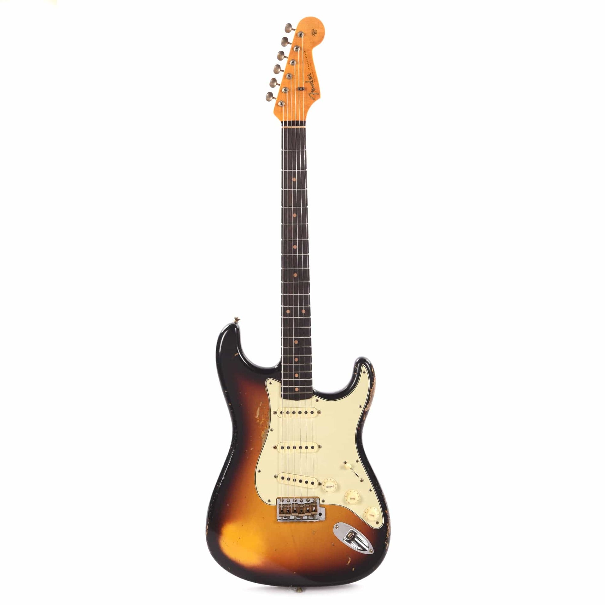 Fender Custom Shop 1961 Stratocaster Heavy Relic Super Faded Aged 3-Color Sunburst Electric Guitars / Solid Body