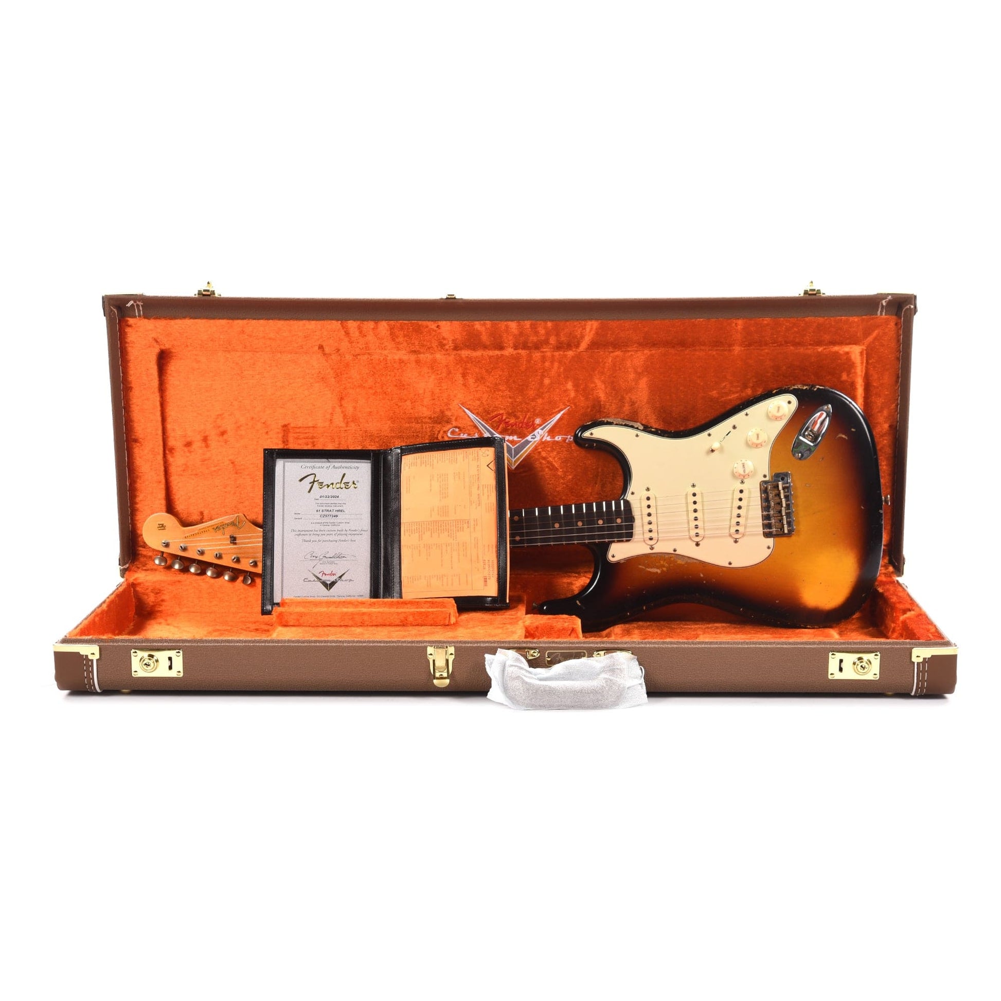 Fender Custom Shop 1961 Stratocaster Heavy Relic Super Faded Aged 3-Color Sunburst Electric Guitars / Solid Body