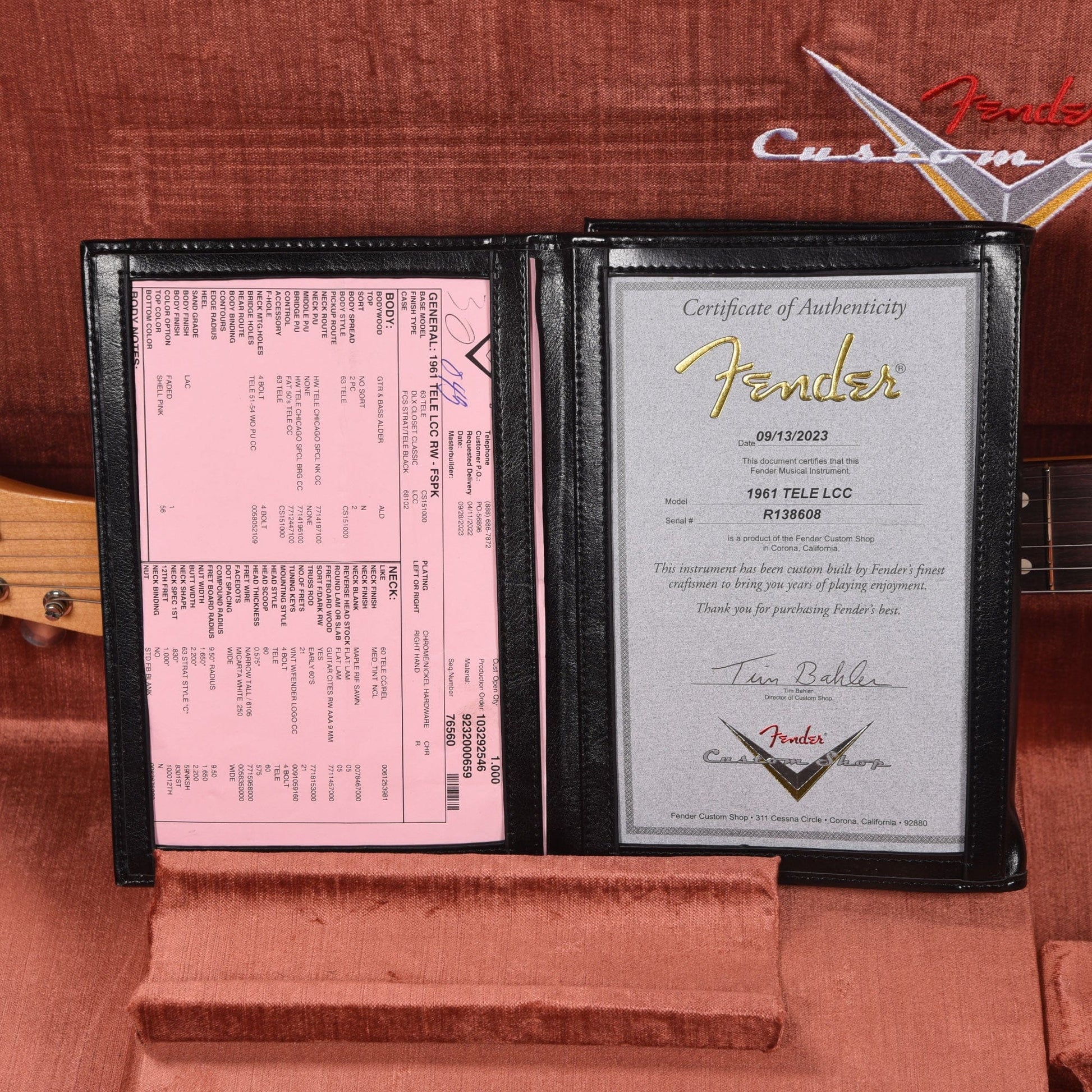 Fender Custom Shop 1961 Telecaster "Chicago Special" Deluxe Closet Classic Faded Shell Pink Electric Guitars / Solid Body