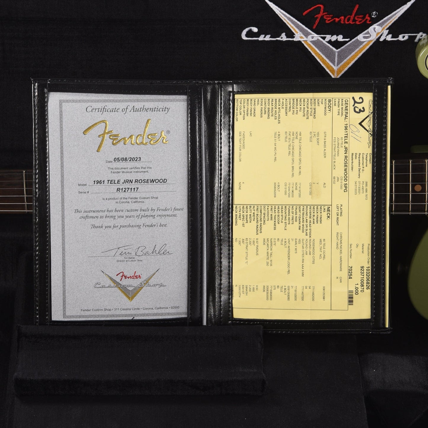 Fender Custom Shop 1961 Telecaster "Chicago Special" Journeyman Sweet Pea Green w/Rosewood Neck Electric Guitars / Solid Body