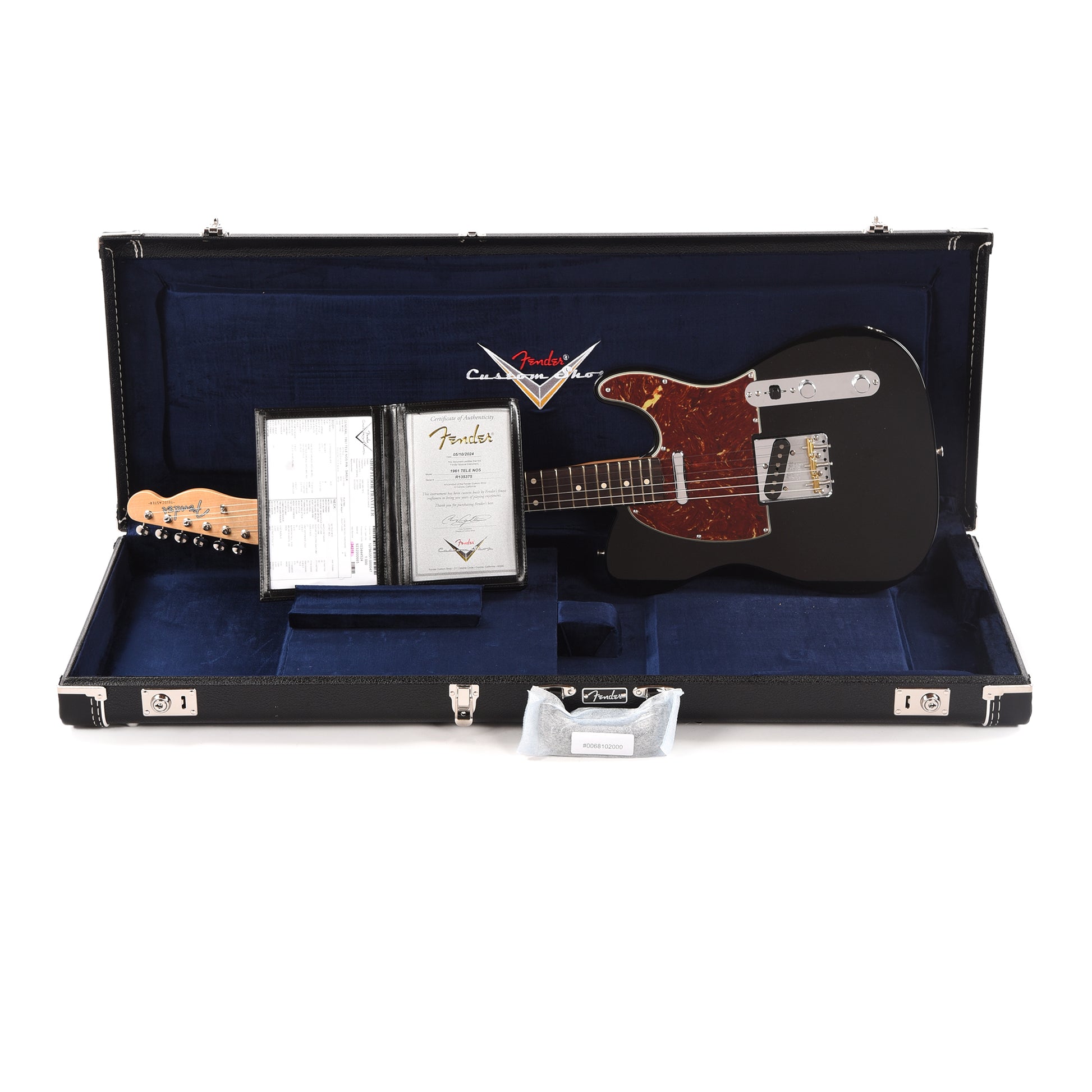 Fender Custom Shop 1961 Telecaster "Chicago Special" NOS Super Aged Black w/Tortoise Pickguard Electric Guitars / Solid Body