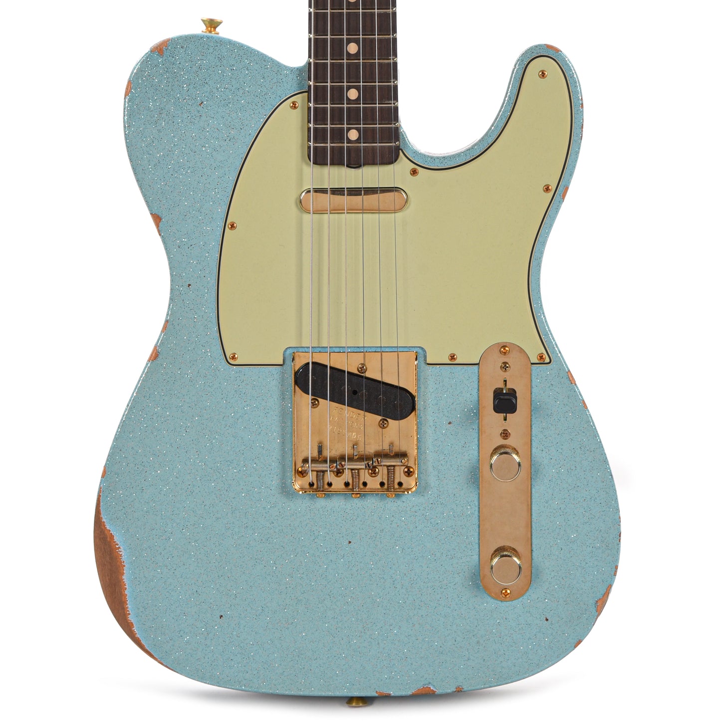 Fender Custom Shop 1961 Telecaster "Chicago Special" Relic Aged Daphne Blue Sparkle w/Gold Hardware Electric Guitars / Solid Body