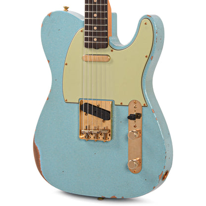Fender Custom Shop 1961 Telecaster "Chicago Special" Relic Aged Daphne Blue Sparkle w/Gold Hardware Electric Guitars / Solid Body