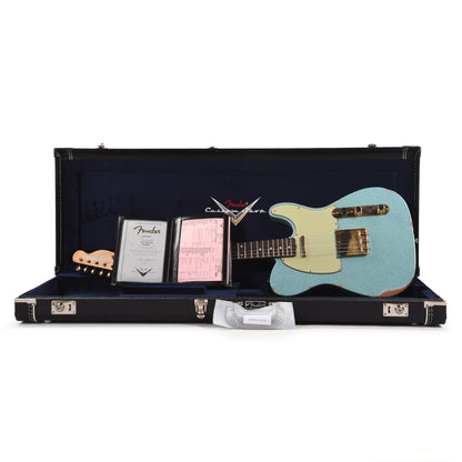 Fender Custom Shop 1961 Telecaster "Chicago Special" Relic Aged Daphne Blue Sparkle w/Gold Hardware Electric Guitars / Solid Body