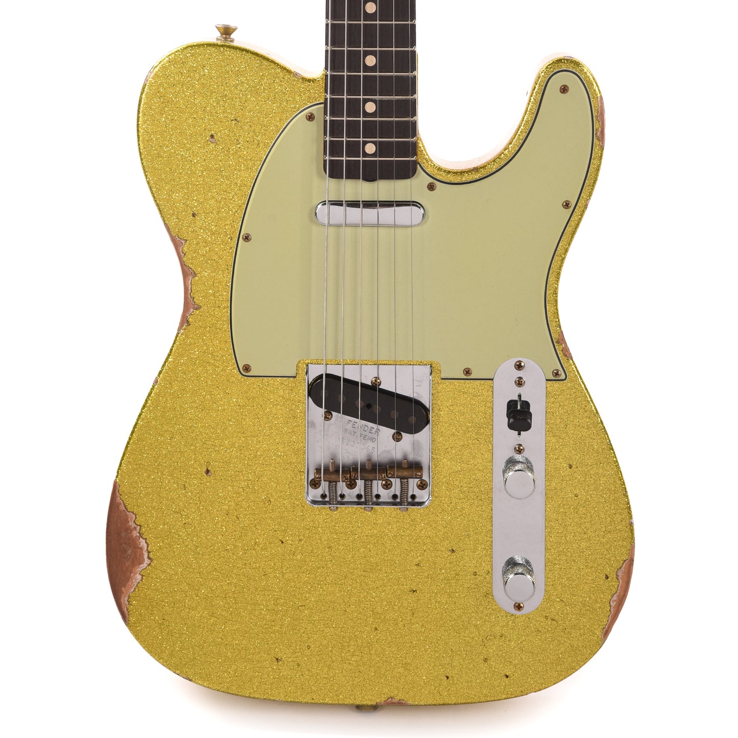 Fender Custom Shop 1961 Telecaster "Chicago Special" Relic Faded Chartreuse Sparkle Electric Guitars / Solid Body
