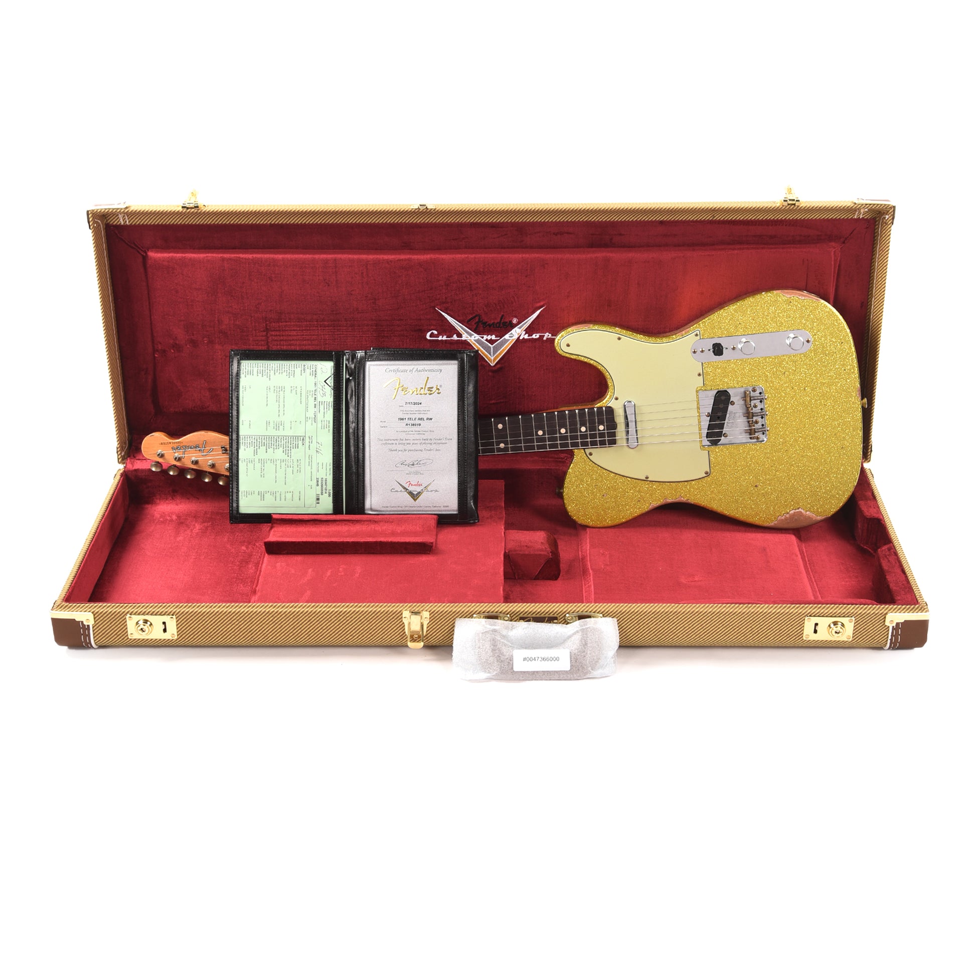 Fender Custom Shop 1961 Telecaster "Chicago Special" Relic Faded Chartreuse Sparkle Electric Guitars / Solid Body