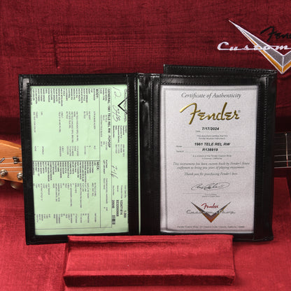 Fender Custom Shop 1961 Telecaster "Chicago Special" Relic Faded Chartreuse Sparkle Electric Guitars / Solid Body