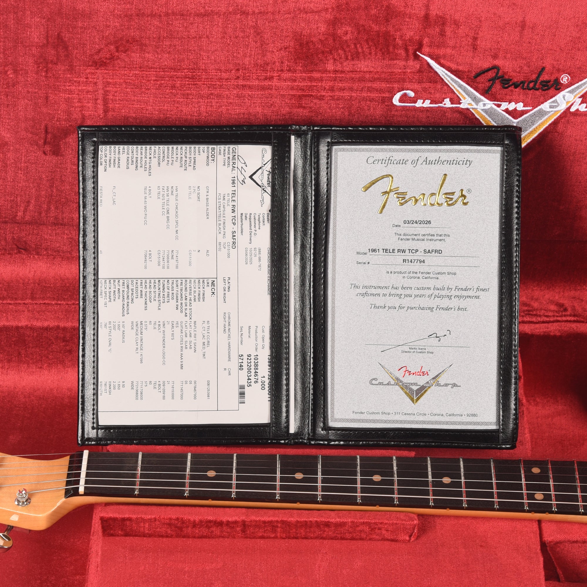 Fender Custom Shop 1961 Telecaster 