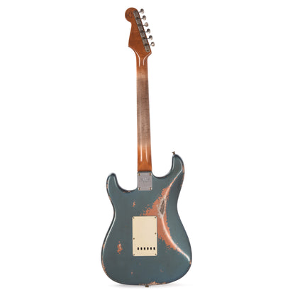 Fender Custom Shop 1962 AA Flame Neck Stratocaster Relic Aged Lake Placid Blue over Burnt Copper Masterbuilder Apprentice Built By Dan Gonzalez Electric Guitars / Solid Body