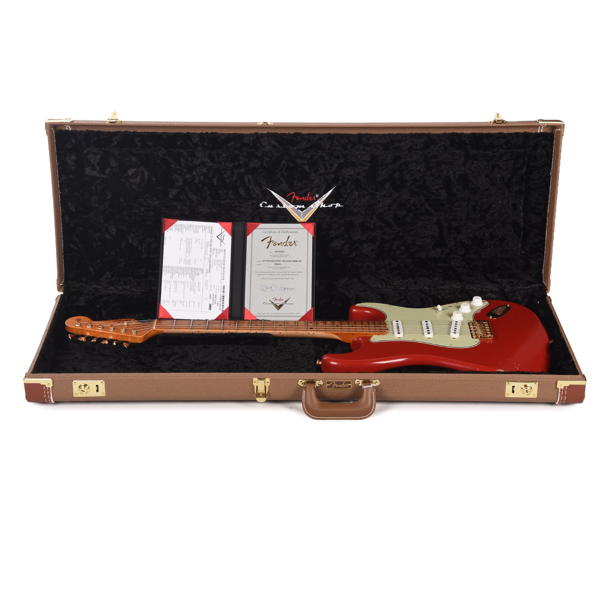 Fender Custom Shop 1962 Ancho Poblano Stratocaster Journeyman Relic Seminole Red Master Built by David Brown w/Josefina Hand-Wound Pickups Electric Guitars / Solid Body