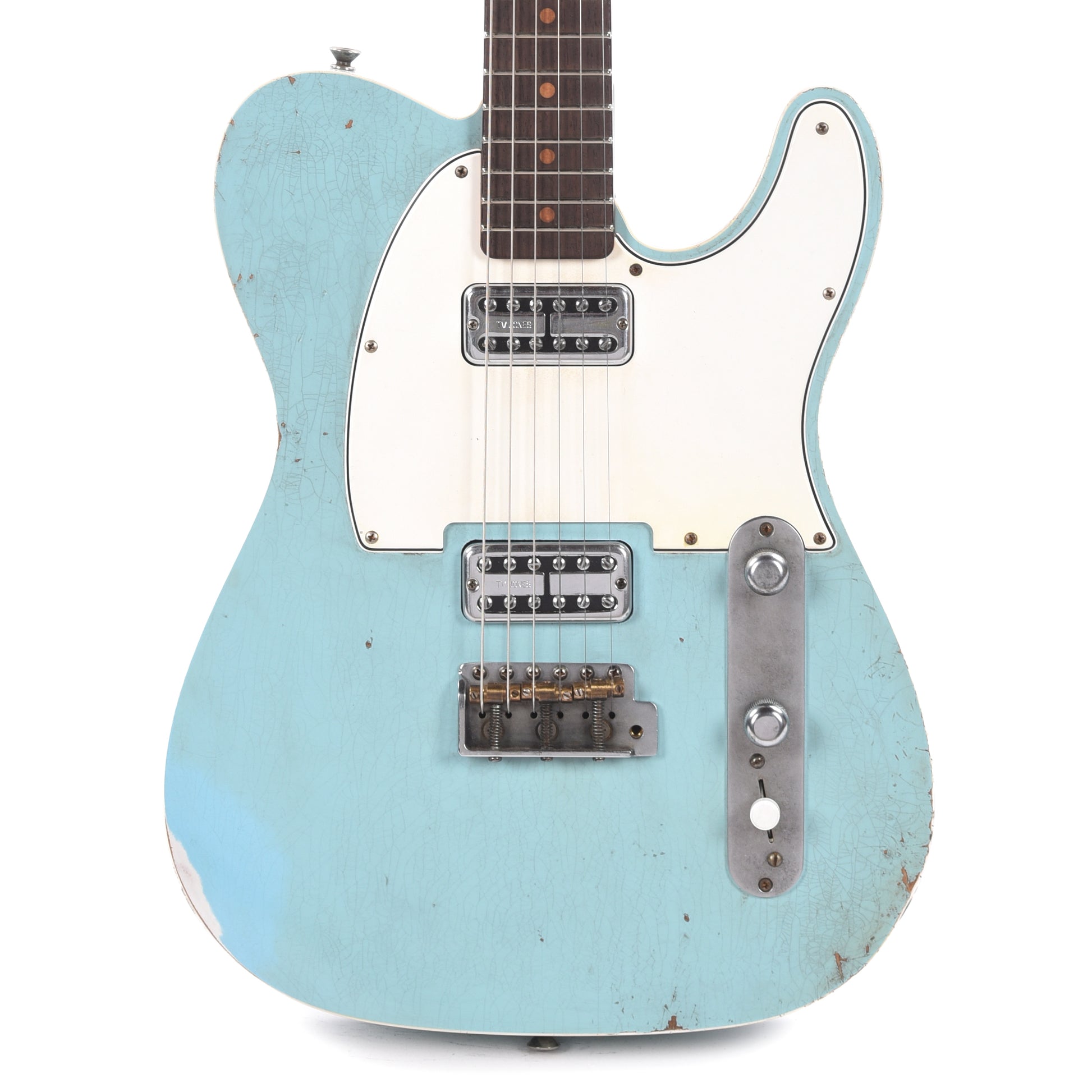 Fender Custom Shop 1962 Custom Telecaster Relic Aged Daphne Blue Apprentice Built by Ron Jessurun Electric Guitars / Solid Body