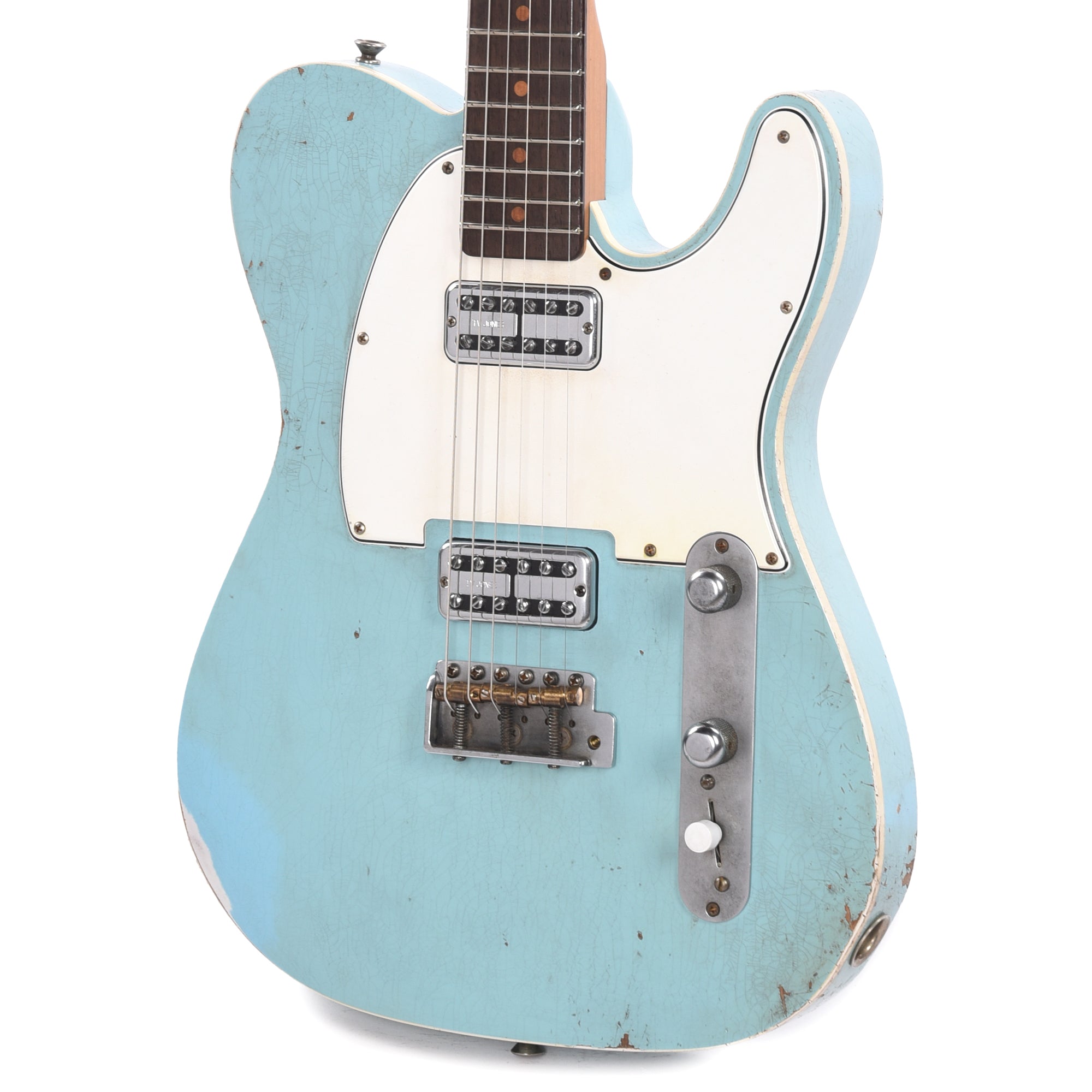 Fender Custom Shop 1962 Custom Telecaster Relic Aged Daphne Blue Apprentice Built by Ron Jessurun Electric Guitars / Solid Body