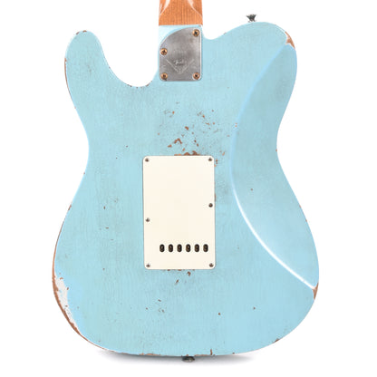 Fender Custom Shop 1962 Custom Telecaster Relic Aged Daphne Blue Apprentice Built by Ron Jessurun Electric Guitars / Solid Body