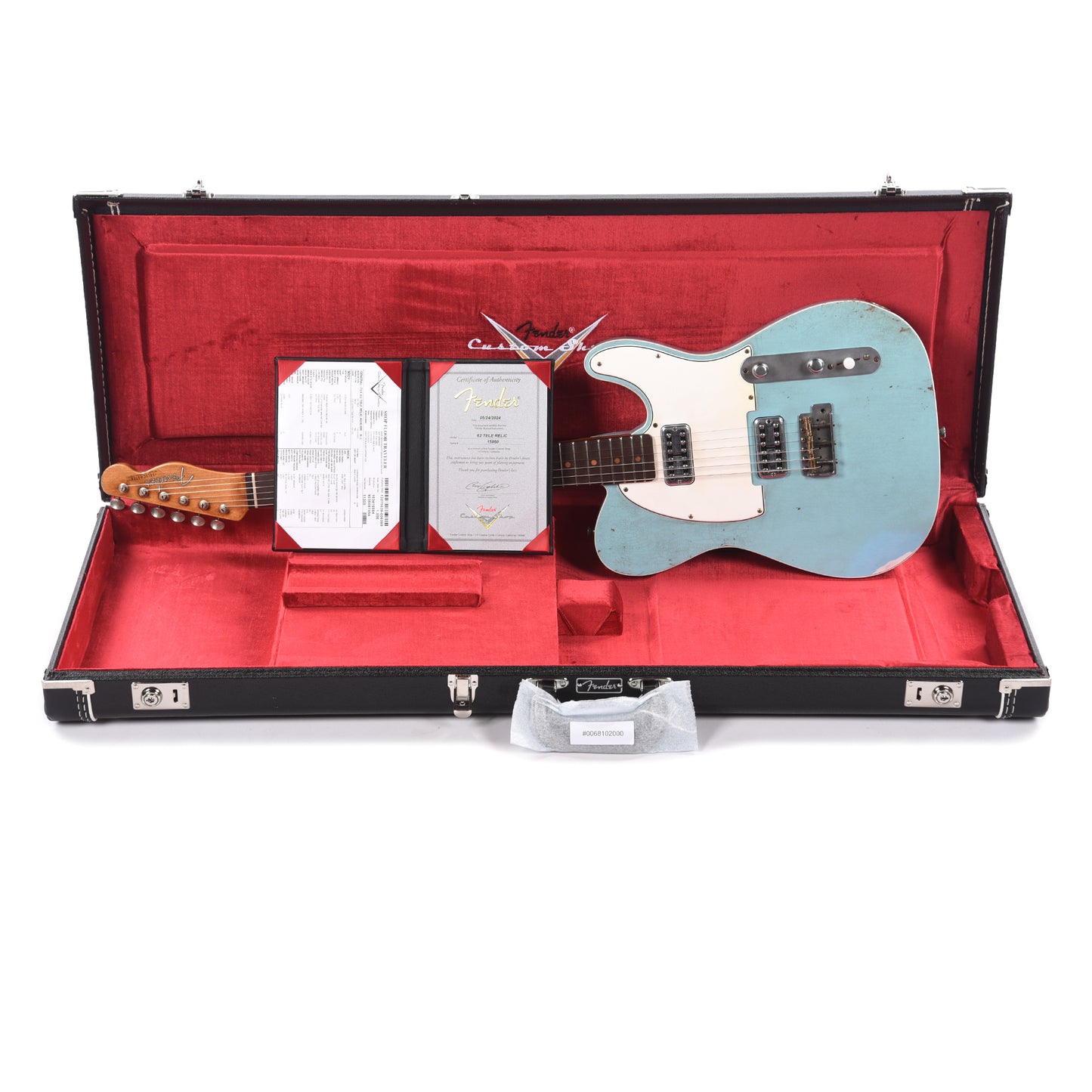 Fender Custom Shop 1962 Custom Telecaster Relic Aged Daphne Blue Apprentice Built by Ron Jessurun Electric Guitars / Solid Body